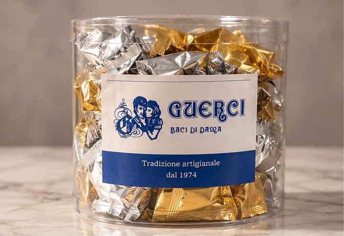 Tubo Guerci con baci argento e oro
